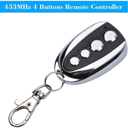 Kebidu Remote switch Car Key Wireless Smart Auto Copy Remote 433.92 MHz Remote control for gate 4 Buttons For A B C D for Doors
