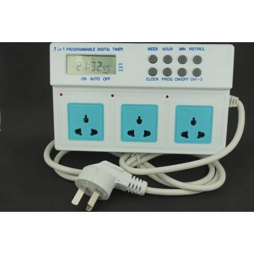 Heavy Duty ，7 Day Digital Electronic LCD Plug-in 12/24 Hour Timer Switch，2200W
