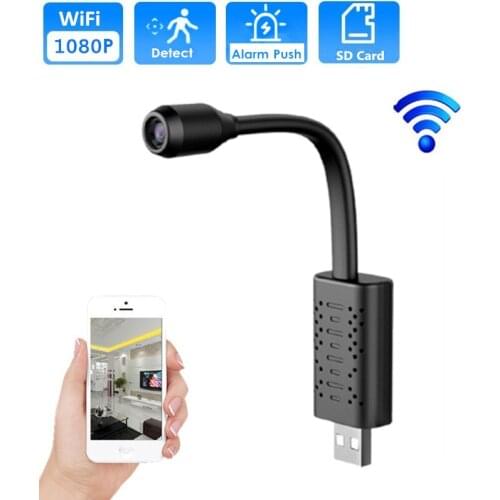 HD Smart Mini Wifi USB Camera Real-time Surveillance IP Camera Motion Detection Loop Recording Remote View Wireless Mini Camera