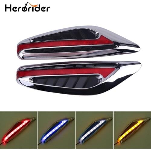 Herorider Steering light Fender Side Lamp Hot Sale DC12V Blade Shape Auto Car LED Side Lights Marker Turn signal Lights