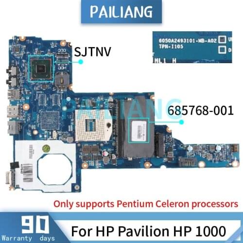 For HP Pavilion HP 1000 SJTNV Mainboard 685768-001 6050A2493101-MB-A02 DDR3 HM70 Laptop motherboard tested OK