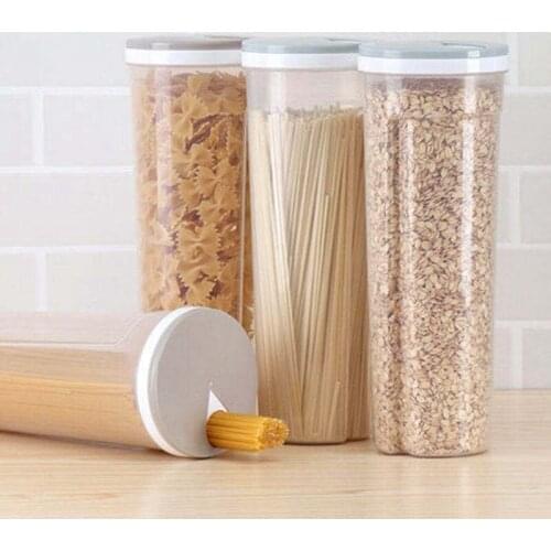 Multifunction Storage Box Spaghetti Cutlery Noodle Storage Box Chopsticks Food Canister Box for Kitchen Containers