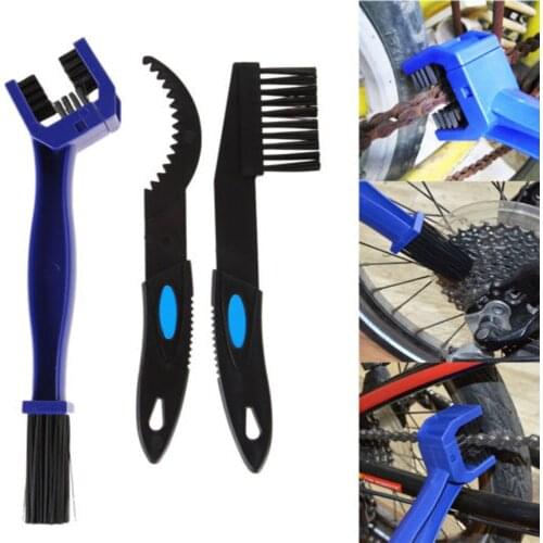 3 in 1 Mountain Cycling Cleaning Kit Portable Bicycle Chain Cleaner Bike Brushes Wash Tool Cycling Cleaning Outdoor Accessories