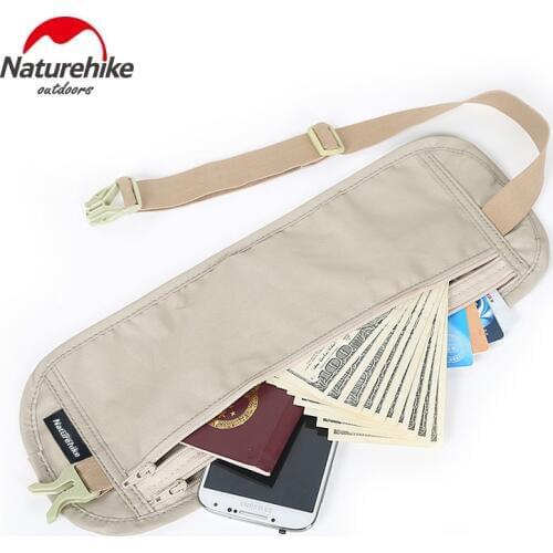 NatureHike Outdoor Sport Anti-Theft Bag Ultra-Slim Travel Business Travel Passport Packs Credit Cards Bags Hidden Safe Hiking