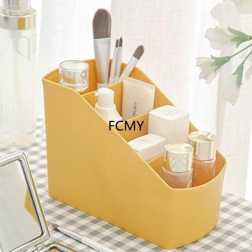 2021 New Creative Desk Organizer Storage Holder Desktop Pencil Pen Holders Badge Box Stationery Office School Student Supplies