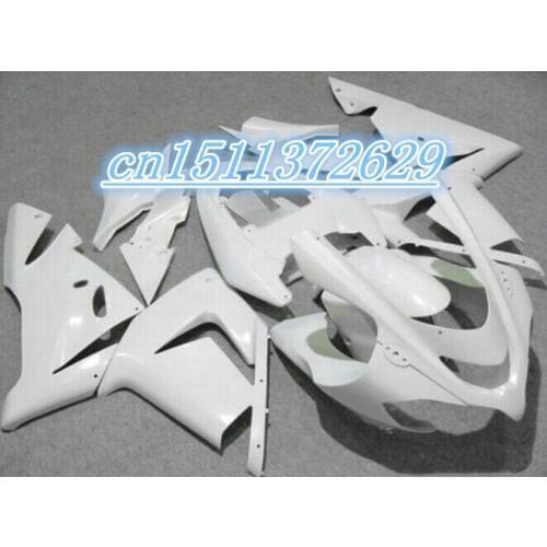 Dor-fairings set for Kawasaki Ninja ZX-10R 2004 2005 ZX10R 04 05 ZX 10R all glossy white custom aftermarket fairing D
