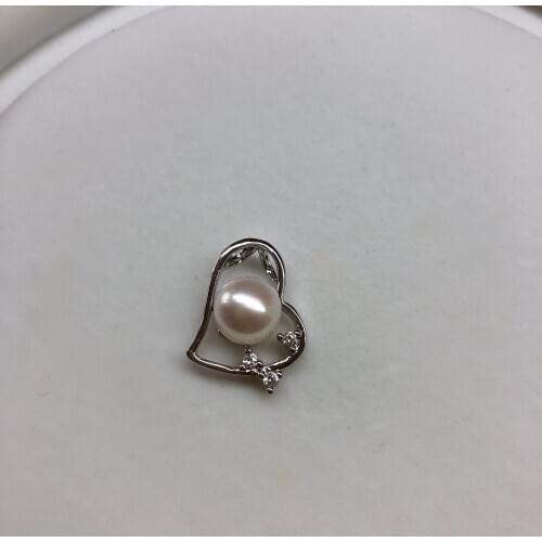 Wholesale Heart Pendant Base Mountings Findings Jewelry Settings Accessories Parts for Pearls Beads Crystal Agate Coral Jade