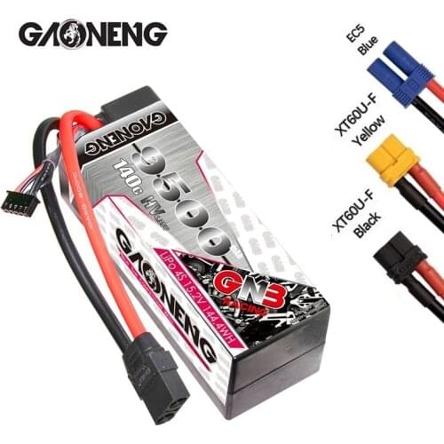 Original GNB GAONENG 9500mAh 4S 15.2V 140C Hardcase LiPo LiHV Battery XT90 Connector for 1:8 1/8 RC Car Four Drive Off-Road Boat