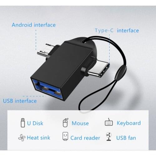 Otg Type C Adapter 2 In 1 Otg Micro Usb Converter Usb C 3.0 Flash Disk Mouse Connector For Smartphone Android Usb Plug