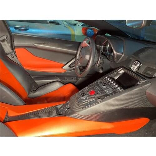 Suit For Lp700 Lamborghini Fiber Interior, Daniu Dry Carbon Instrument Central Control Door Panel Button