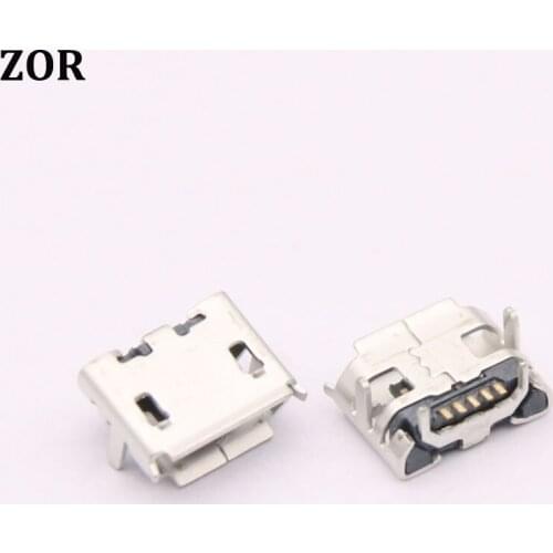 10pcs Micro USB connector jack For Huawei U8100 V845 E585 E583C M860 OPPO A203 X903 A209 A201 tail plug