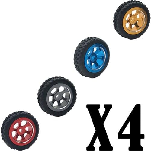 RC Car Rubber Tires & Wheels Rims 20mm Hex Hub for WLtoys 1/28 K969 K979 K989 P929 Car Tyre(4-Pack)