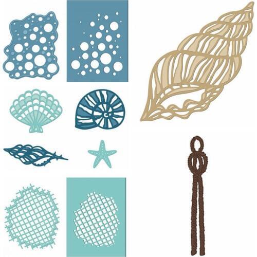 Sea Collection Metal Cutting Dies Stencil For Scrapbooking Album Photo Paper Cards Crafts Handmade New 2019 Die Cut Embossing