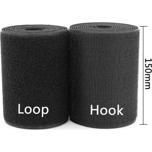 150 mm Width Velcros no Adhesive Hook Loop Fastener Tape Sewing Magic Tape Sticker Velcroing Strap Couture Clothing Accessories