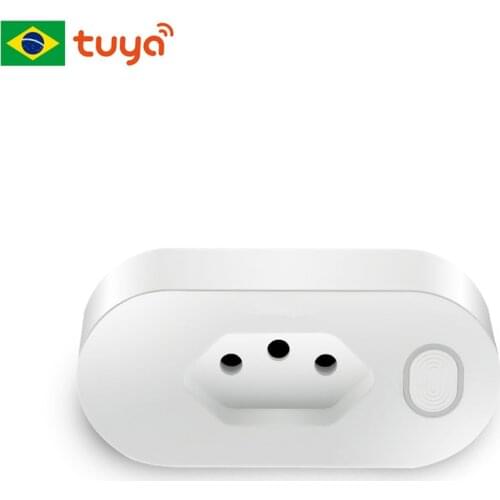 AVATTO Tuya 16A Brazil Standard Smart Plug with Power Monitor, Smart Life APP WiFi BR Smart Socket Works for Google Home, Alexa