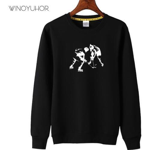 Boys Girls Ice Hockeyer Sweatshirt Children Long Sleeves Autumn Casual Pullovers Kids Tops Baby Sport Clothes