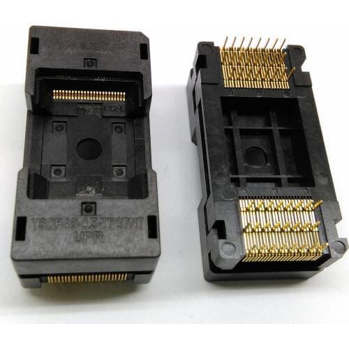 TSOP48 Long Open Top Burn in Socket Pin Pitch 0.5mm IC Test Socket Adapter The Transposon Adapter Conversion Block