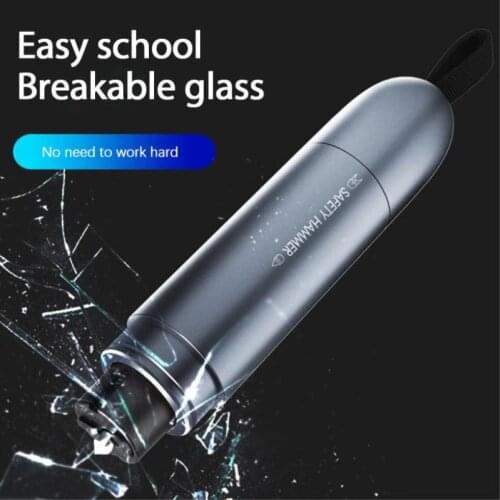Glass Broken Window Device Car Safety Hammer Stainless Steel Life-saving Escape Vehicle Emergency Tool Portable 1s Broken Glass
