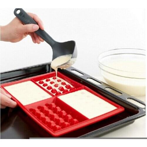 Silicone Cake Waffle Molds Maker Pan Microwave Baking Cookie Muffin Mould Cooking Tool Kitchen Accessories Supplies