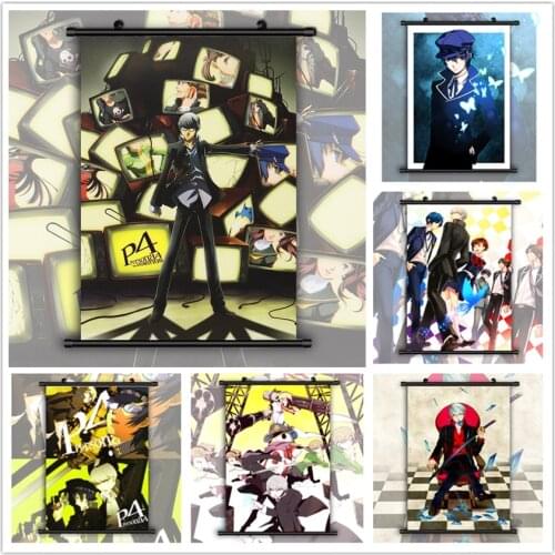 WTQ Persona 4 Shirogane Naoto HD Print Retro Poster Canvas Painting Anime Posters Wall Decor Poster Wall Art Picture Home Decor