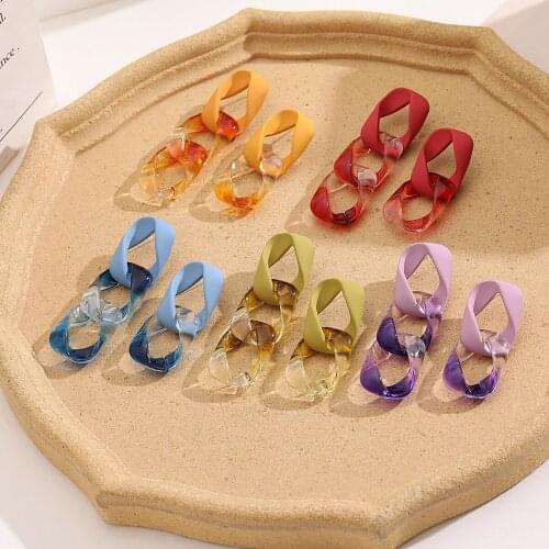 Vienkim Fashion Jewelry Chains Drop Earrings For Women Korean Big Exaggeration Dangle Earring Party Jewelry Gifts 2021 New