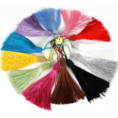 15cm Polyester Thread Screw Ball Tassels Fashion Colorful Silk Tassel Pendant for DIY Necklace Earring Jewelry Craft Making