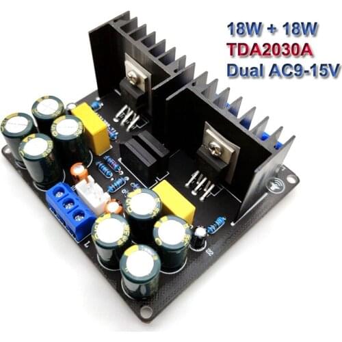 2*18W TDA2030A Power Audio Amplifier Board Class AB Stereo HiFi Amplificador Home Theater DIY AMP
