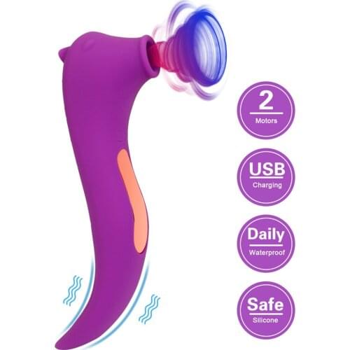 20 Modes Cute Hippocampus Sex Toys for Women Adults Dual Motors Nipple Sucker Dildos G Spot Clitoris Stimulator Sucking Vibrator