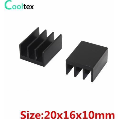 20pcs/lot 20x16x10mm Aluminum Heatsink heat sink radiator for Chip VGA RAM IC LED COOLER cooling