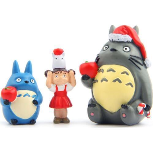 3Pcs/set 2-5cm 3 styles My Neighbor Christmas Totoro Action Figures Juguetes Toys