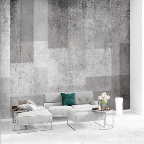 Milofi custom 3D printing wallpaper mural Nordic minimalist personality abstract geometric square TV background wall