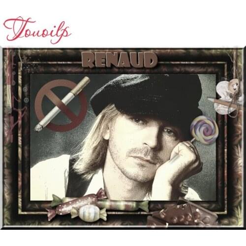 DIY diamond embroidery diamond painting France rock singer Superstar Renaud Cross Stitch Rhinestone mosaic home decoration gift