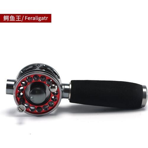 Full metal hollow reel Line through the inside Modified fishing reel CNC carved gear ratio1:1 3BB fishing wheel set