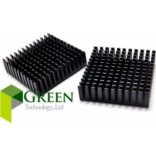 20pcs 40mm 4cm 40*40*11MM BLACK Aluminum Heatsink Graphics card Cooling Cooler North and south bridge Heat Sink