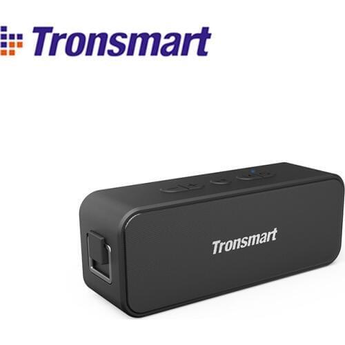 2020 New Tronsmart T2 Plus Bluetooth 5.0 Speaker 20W Portable Speaker 24H Column IPX7 Soundbar with TWS,Voice Assistant,Micro SD