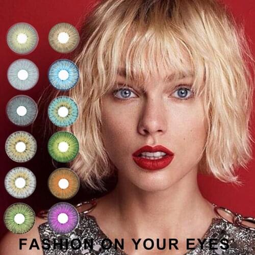 Beauty Pupilentes Colored Contacts Lenses Eye 5Tones Color Contact Lens 100% Cover Deep Eyes Cosplay Cosmetic Contact Lenses