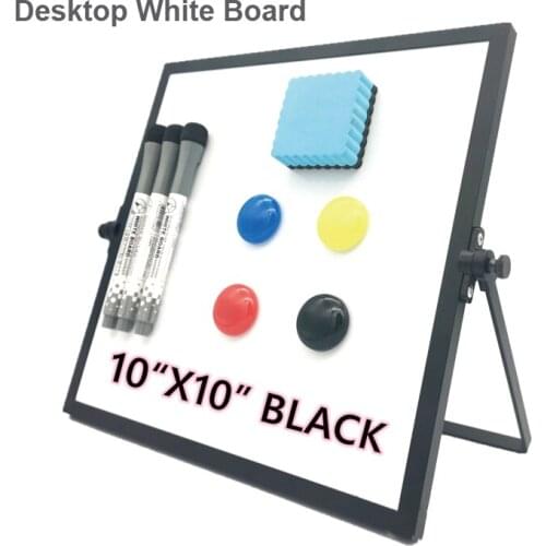 Magnetic Erasable Whiteboard Desktop Double Sided Message Board Stand Mini Easel for School Office Kids
