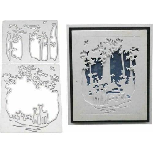 MT Craft Metal Cutting Dies Christmas deer tree Scrapbooking Photo Album Decorative Embossing Paper Card Making Crafts Die Cut