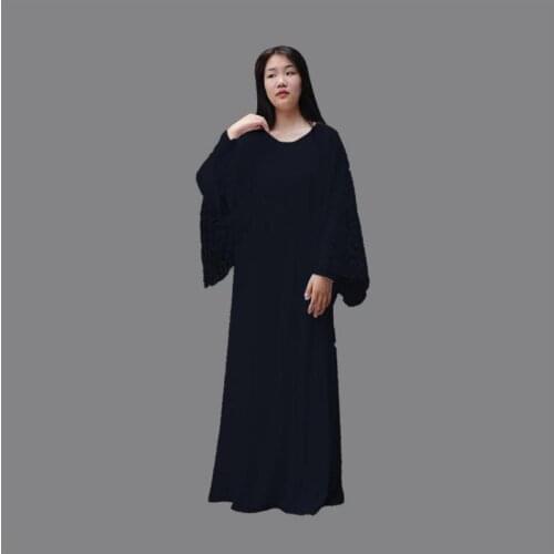 Muslim Womens Clothing Dubai Abaya Two-piece Black And White Islamic Arabic Fashionable And Dignified Robe Jalabiya 2021