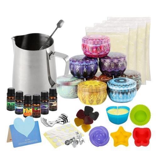 DIY Candle Making Kit Soy Wax Can Wick Holder Perfect Accessories Gifts Soy Wax Canned Food Wick For Beginner Aromatherapy Gift