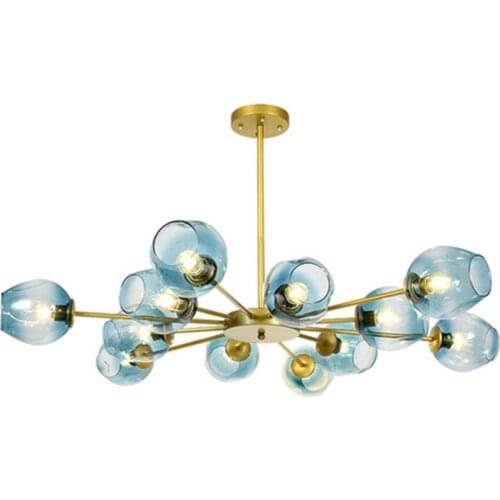 Nordic molecular lamp magic beans glass chandelier creative designer living room bedroom restaurant clothing store bar desk