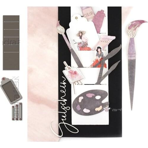 New Makeup flapper frame tag metal Cutting Dies Stencils DIY Scrapbooking Paper/photo Cards Embossing Dies