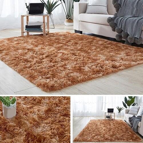 Plush Rug Fluffy Thick Carpets Anti-slip Carpet For Living Room Bedroom Decor Soft Area Long Rugs Floor Mat Gray Kids Room Mat