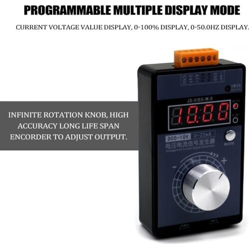 KKMOON Portable Professional Signal Generator Pocket 0-5V 0-10V 4-20mA Adjustable Voltage Current Simulator Calibrator