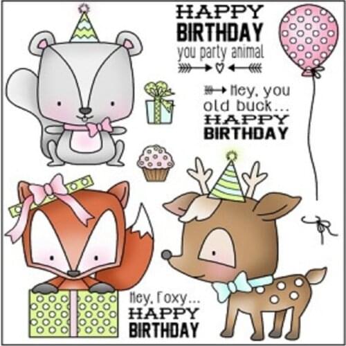 Animals Transparent Clear Silicone Stamps for DIY Scrapbooking/Card Making/Kids Fun Decoration Supplies 4