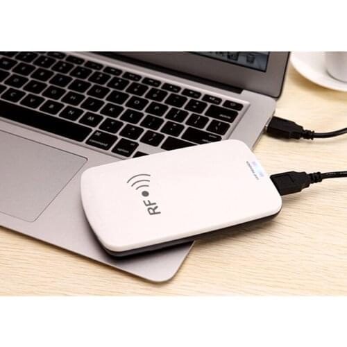 RFID UHF USB Desktop card reader writer encoder 902Mhz-928Mhz 865MHz-868MHz with free English software uhf rfid card test sample
