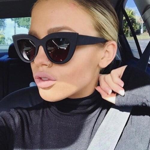 Cat Eye Fashion Sunglasses Women Vintage Luxury Brand Designer Black Glasses Sun Glasses For female UV400 Eyewear Shades