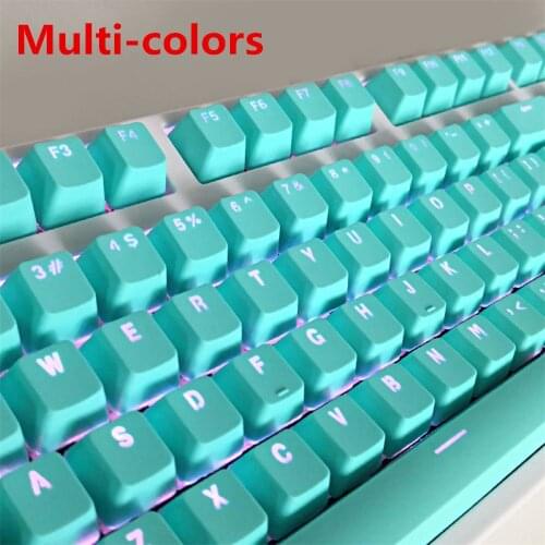 Multicolor Keycaps Backlit PBT Universal 104 Keys Set Profile English KeyCap for Mechanical Keyboard Cherry MX Keyboard Key Caps