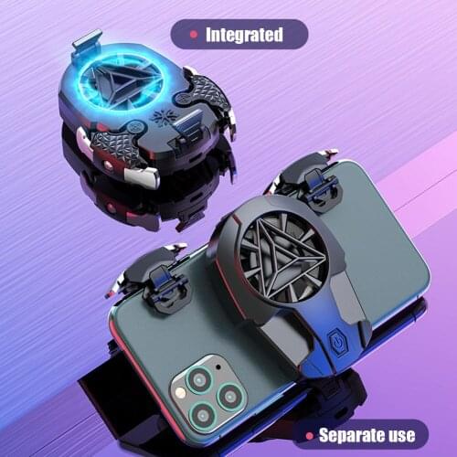 Universal PUBG Gamepad Cooler System Mobile Phone Cooling Fan Smartphone Gaming Heat Sink Holder Stand Radiator For Android IOS