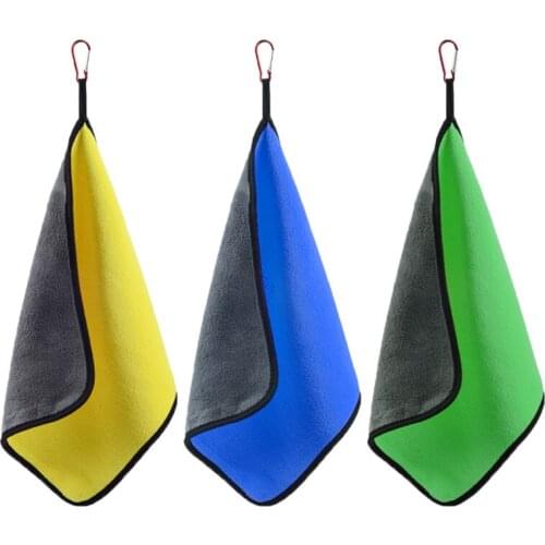 Outdoor Sports Thickening Fishing Towel Non-stick Absorbent Fishing Clothing Wipe Hands Soft Towel Fishing Accessories Equipment